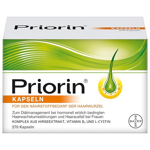 Priorin Kapseln Packung gegen Haarausfall bei Frauen
